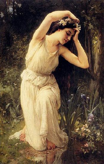 Charles-Amable Lenoir A Nymph In The Forest Norge oil painting art